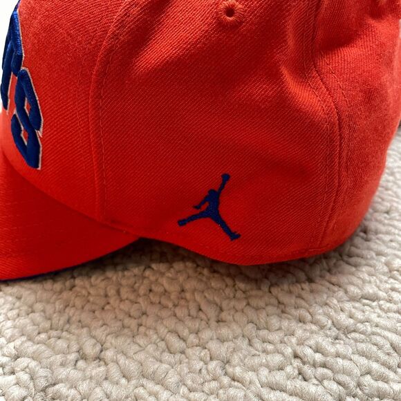 Nike Jason Kidd Hat Cap Fitted 7-3/4 Orange Joseph Pilots High School Air Jordan - Picture 13 of 14